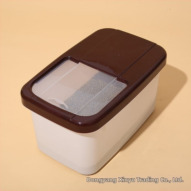 Kutija za pohranu riža, PP plastika prehrambene kvalitete, zatvorena, otporna na vlagu i insekte, kapacitet 10 L