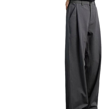 Muške hlače — široka silueta, polyester, zima, 2024