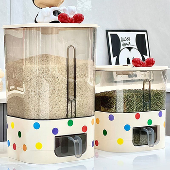 Kutija za skladištenje riže s pritiskom automatskog doziranja, otporna na insekte, prašinu, plastična