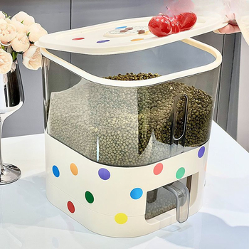 Kutija za skladištenje riže s pritiskom automatskog doziranja, otporna na insekte, prašinu, plastična