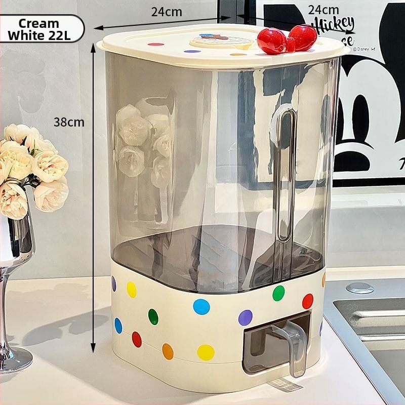 Kutija za skladištenje riže s pritiskom automatskog doziranja, otporna na insekte, prašinu, plastična