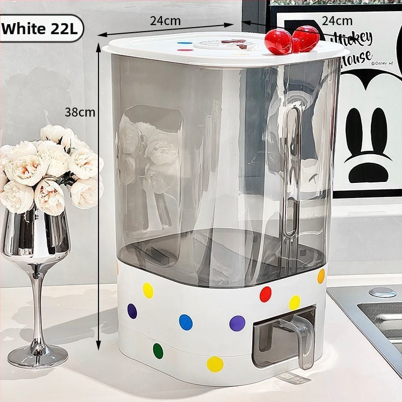 Kutija za skladištenje riže s pritiskom automatskog doziranja, otporna na insekte, prašinu, plastična