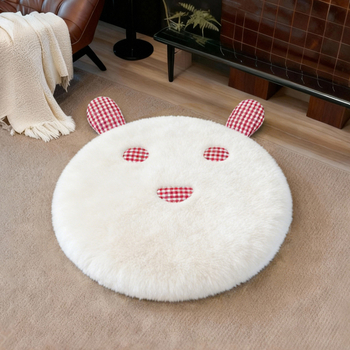 Κύκλικός θερμαινόμενος πάτος για κατοικίδια με κέντημα, πλένεται στο πλυντήριο, χειμερινή χρήση