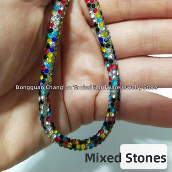 Kristalni vezice za cipele – dodatak za obuće i odjeću, model 000999, različite duljine, kompatibilno sa sportskim, kožnim i čizmama; stil Fresh, svakodnevno opuštanje