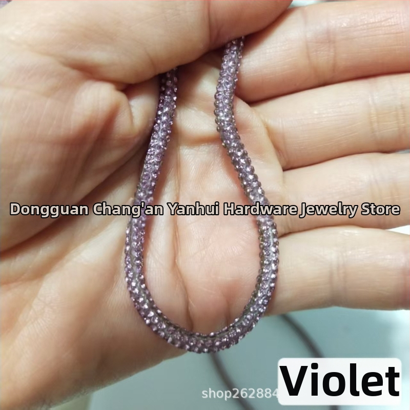 Kristalni vezice za cipele – dodatak za obuće i odjeću, model 000999, različite duljine, kompatibilno sa sportskim, kožnim i čizmama; stil Fresh, svakodnevno opuštanje