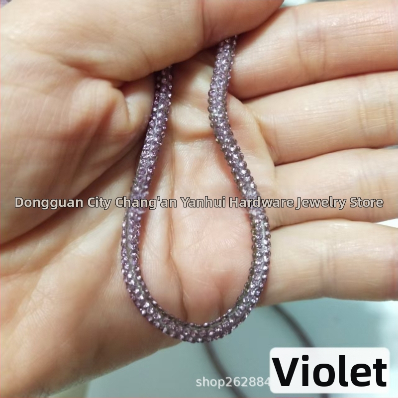 Kristalni vezice za cipele – dodatak za obuće i odjeću, model 000999, različite duljine, kompatibilno sa sportskim, kožnim i čizmama; stil Fresh, svakodnevno opuštanje