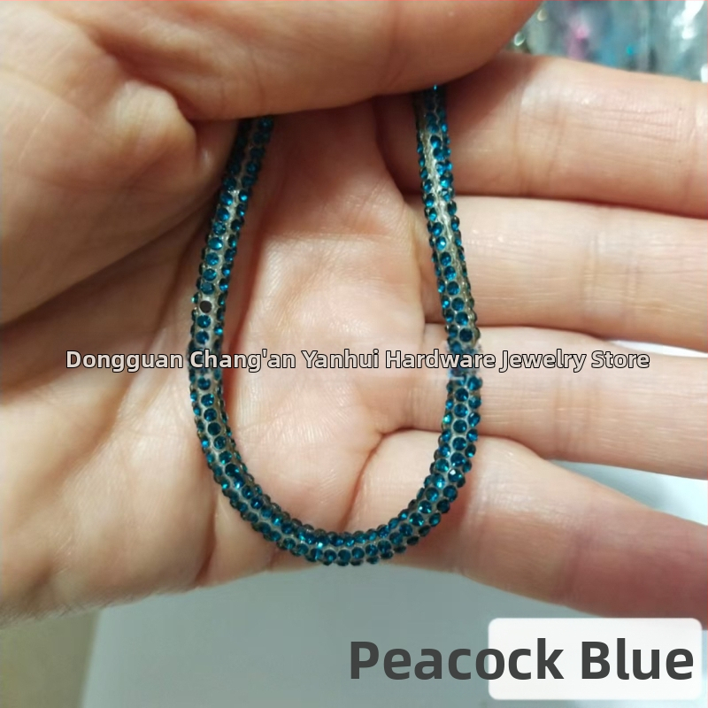 Kristalni vezice za cipele – dodatak za obuće i odjeću, model 000999, različite duljine, kompatibilno sa sportskim, kožnim i čizmama; stil Fresh, svakodnevno opuštanje