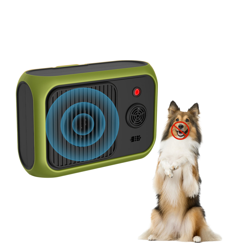 Kültéri ugatás elleni eszköz, intelligens kutyatréner és kutyarepeller, műanyag kivitel