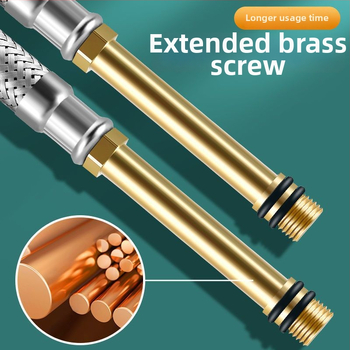 304 ανοξείδωτος πλεγμένος σωλήνας ύδρευσης για βρύση τουαλέτας με συνδέσεις εισόδων και εξόδων ζεστού και κρύου νερού