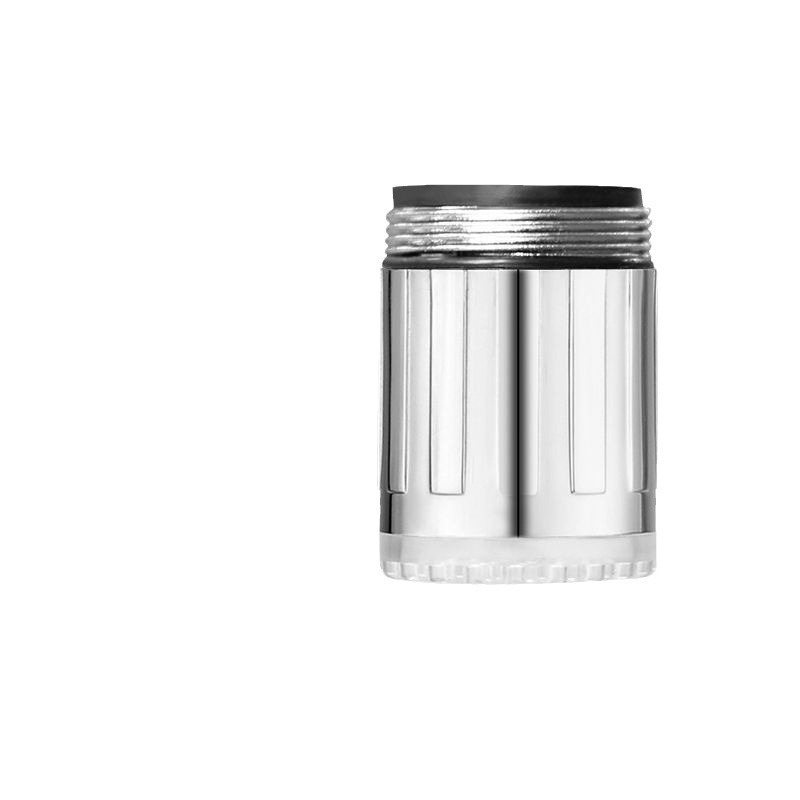 LED βρύση νερού με έλεγχο θερμοκρασίας και εύκαμπτο σωλήνα, ABS σώμα, μέγιστη θερμοκρασία λειτουργίας 80°C, ονομασική πίεση 3 bar, εγκατάσταση περιστροφική, στυλ μοντέρνο μινιμαλιστικό