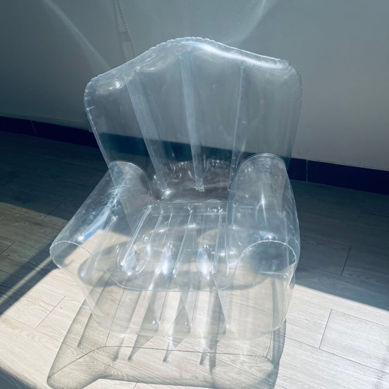 Naduvani kauč od ekološki prihvatljivog PVC-a, proziran i sklopiv, za odrasle, pogodan za kampiranje