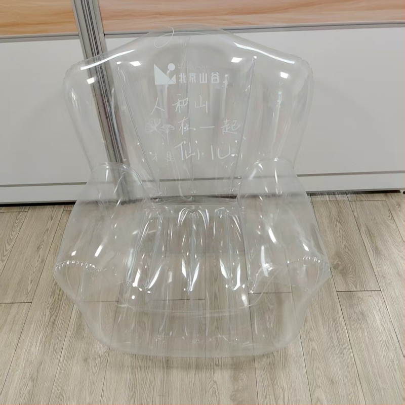 Naduvani kauč od ekološki prihvatljivog PVC-a, proziran i sklopiv, za odrasle, pogodan za kampiranje