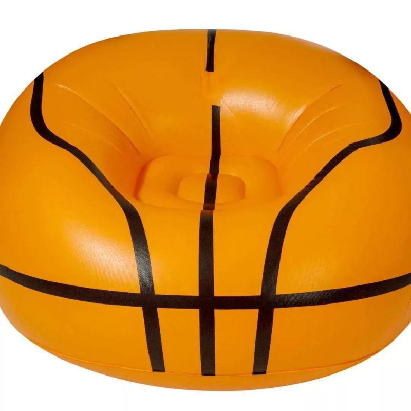 Naduvani PVC košarkaški kauč, za 1 osobu, dimenzije 110 × 80 cm, materijal PVC, nosivost 90 kg