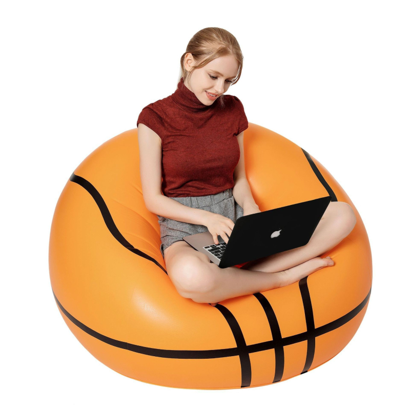 Naduvani PVC košarkaški kauč, za 1 osobu, dimenzije 110 × 80 cm, materijal PVC, nosivost 90 kg
