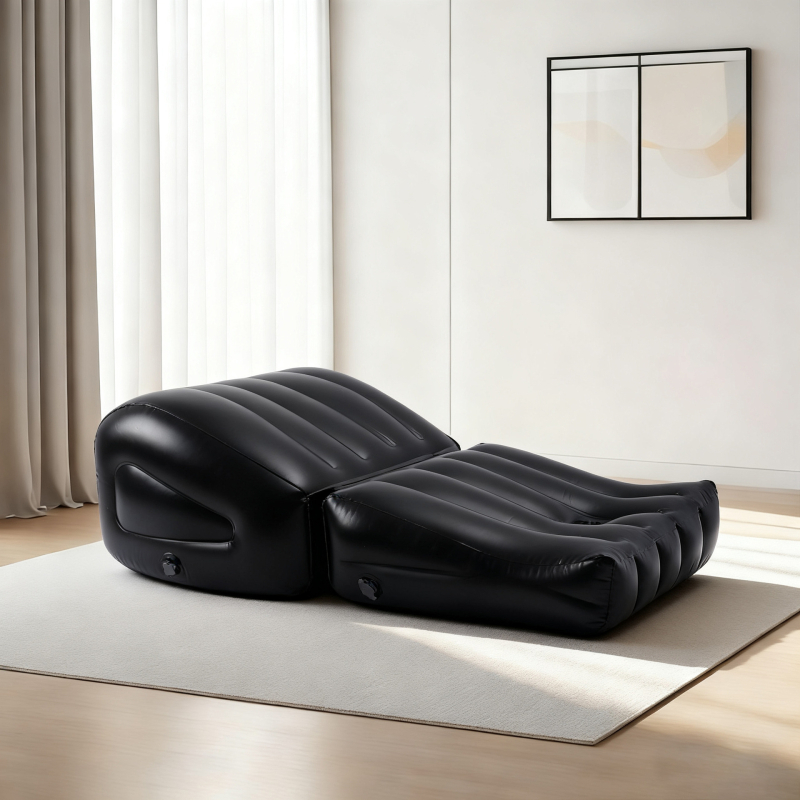 2-u-1 napuhani kauč za kampiranje, prijenosni ležaljka za jedno sjedenje • Materijal: PVC • Broj proizvoda: 0301 • Marka: ZY • Težina: 1.017 kg