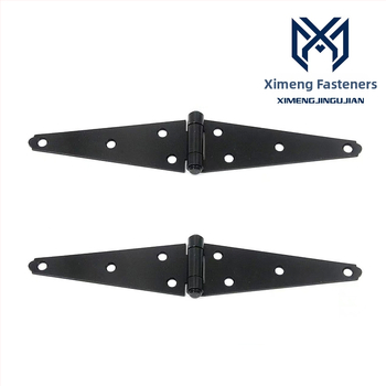 T-oblika šarka za teška vrata, model 2–6 inča, karbonska čelika, plastni sprej završna, moderan minimalistički stil