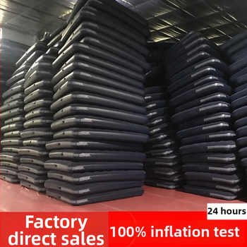 Felfújható ágy, vastagított kettős kivitel otthonra és kempingezésre, flockos felülettel; súly 3.5 kg; teherbírás 600 kg; vastagság 22 cm