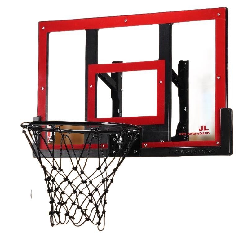 Placă de baschet montată pe perete pentru antrenament acasă, reglabilă pe înălime, pentru interior și exterior