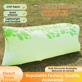 Vanjska nafukiva sofa, sklopiva i lagana, 210T poliester tiskani materijal, 600 g