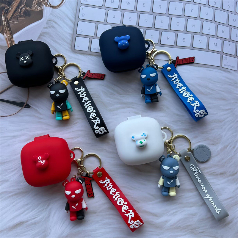 Carcasă de protecție din silicon pentru Beats Powerbeats Pro2 Bluetooth — stil desen animat, realizată manual