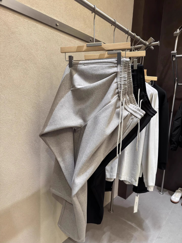 Корейски стил, свободни панталони с широки крачоли, средна талия, памук 59,3%