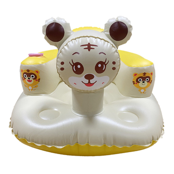 HAR TIGER Gyermekeknek tervezett felfújható kanapé tanuláshoz és üléshez - 0-3 év, műanyag játékok, interaktív, szülő-gyermek kommunikáció