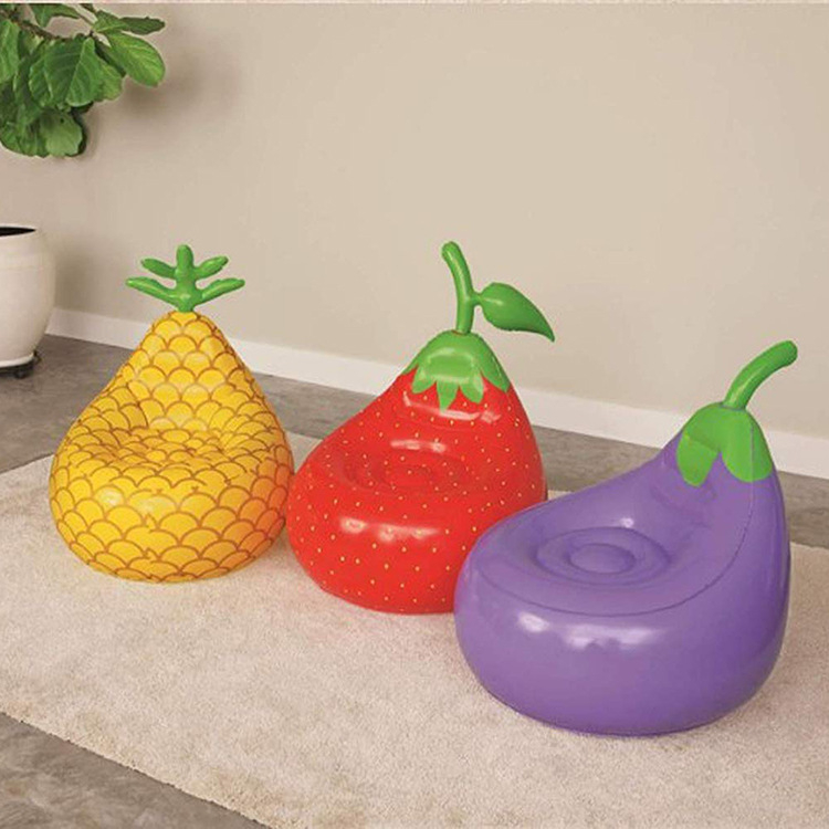 Dječji naduvani kauč u obliku patlidžana, ekološki PVC, debljina 0,25 mm, ležeći stil, model 84, težina 1,02 kg