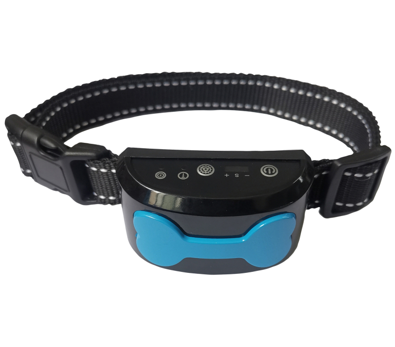 Yum! Ultrahangos ugatásállító gallér kutyáknak – gumírozott anyag, USB töltés, 300 mAh akkumulátor