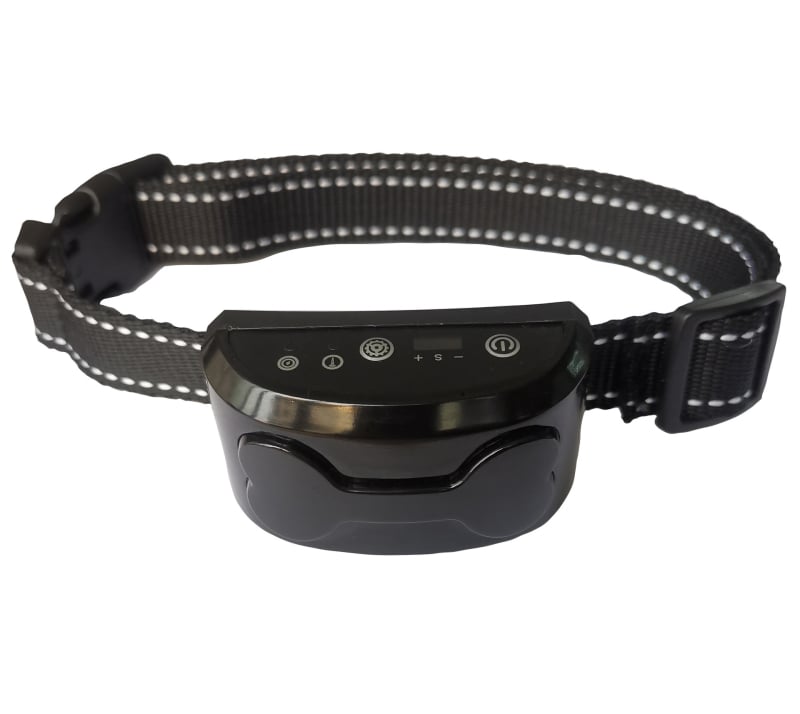 Yum! Ultrahangos ugatásállító gallér kutyáknak – gumírozott anyag, USB töltés, 300 mAh akkumulátor