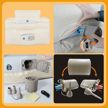 Самонадуващ се къмпинг диван с калъф от плат, TPU композитна тъкан, максимална носимост 200 кг