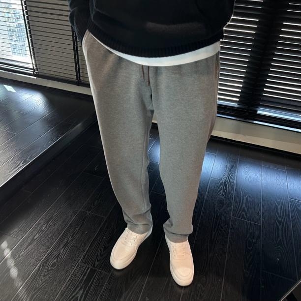 Pantaloni casual pentru bărbați, drepti, talie medie-înaltă, închidere cu șnur, amestec de in și poliester, micro-elastici, primăvară-toamnă