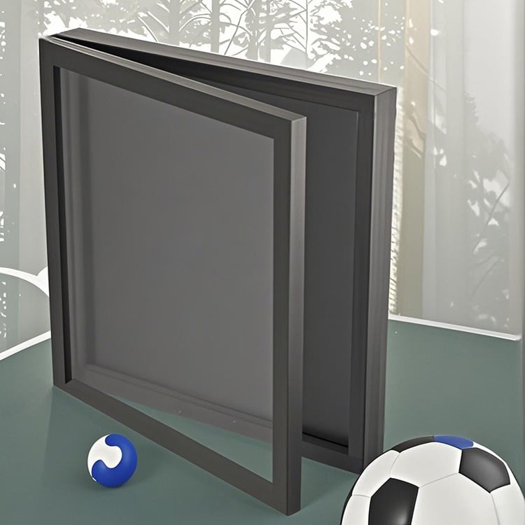 Pravokutni drveni okvir za sportske suvenire – okvir za izlaganje dresova nogometa i košarke