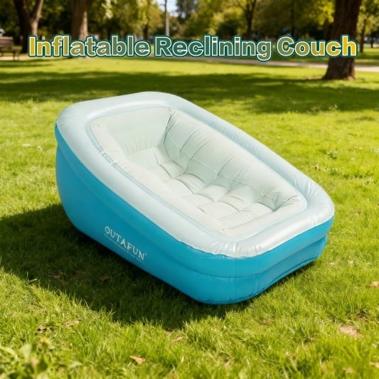 Outafun napuhano sjedalo za odrasle – napuhano sjedalo/stol – ekološki PVC – debljina 0,3 mm – težina 2 kg