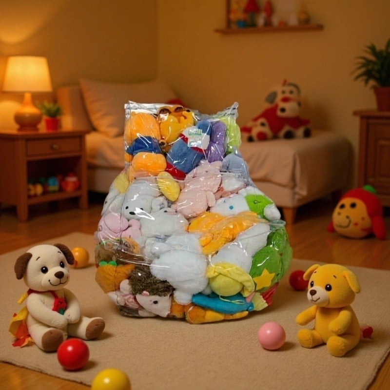 Naduhiva kauč za pohranu lutaka, proziran dizajn, PVC materijal, za odrasle, jednostavan i moderan stil