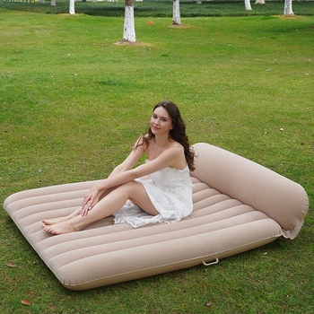Vanjsko nafukljivo ležište s automatskim napuhavanjem, površina s flokom, dimenzije 185×137 cm, težina 5 kg, nosivost 200 kg