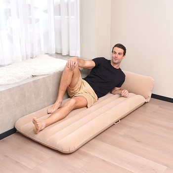 Vanjsko nafukljivo ležište s automatskim napuhavanjem, površina s flokom, dimenzije 185×137 cm, težina 5 kg, nosivost 200 kg