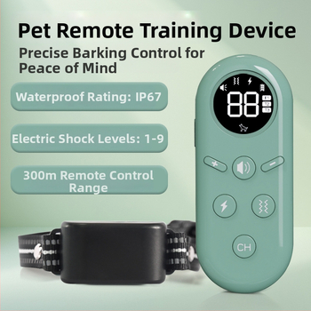 Távirányítós kutya-edző nyakörv sokfunkciós, elektromos sokk, rezgés és ultrahangos ugatás elleni védelem – ABS, OEM-kompatibilis, általános használat