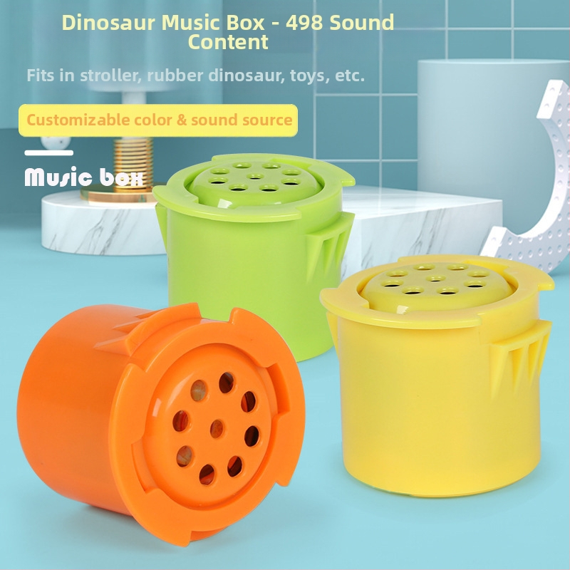 Plyšová bábika Rag Doll s dinosaura zvukovým modulom a hudobnou skrinkou