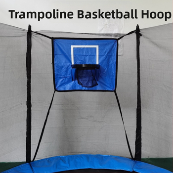 Trambulină pentru copii cu coș de baschet și panou – PVC, model 21