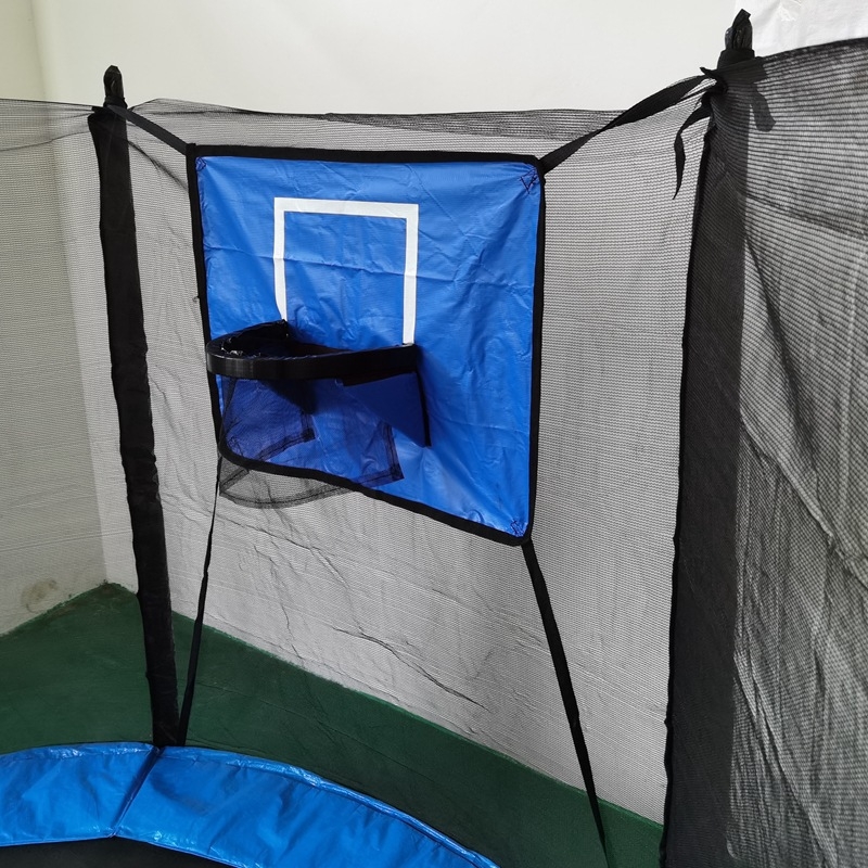 Trambulină pentru copii cu coș de baschet și panou – PVC, model 21