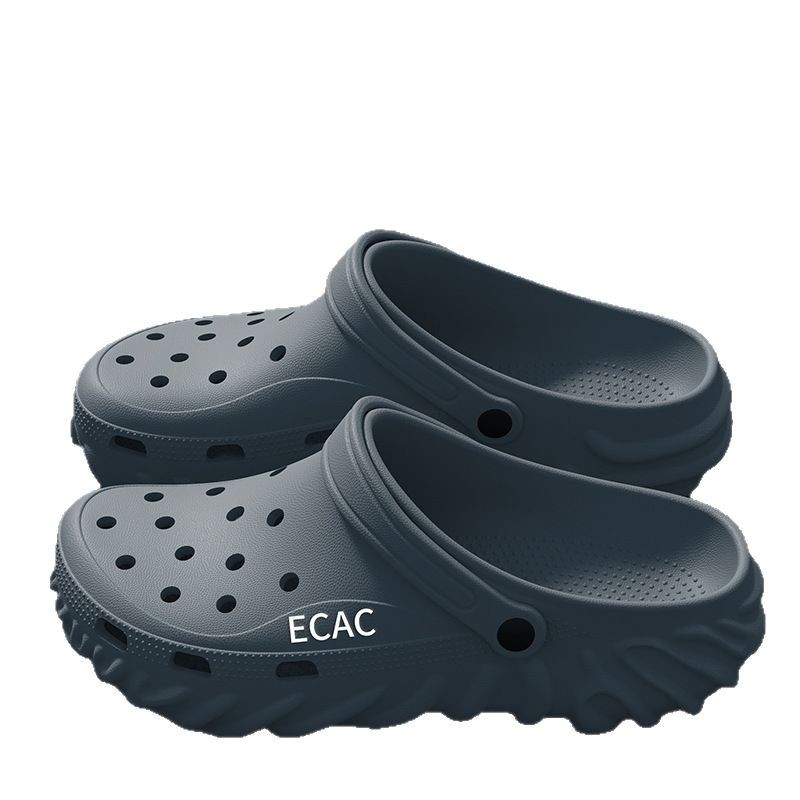 Sandale cu vârf închis, Unisex, EVA pe partea superioară și talpă, Antiderapante, Grosime talpă 2–3 cm, Stil Baotou