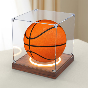Akrilni kut za prikazivanje košarke i nogometa, zaštita od prašine, stolna izložba, kapacitet 2 L, mogućnost tiskanja logotipa