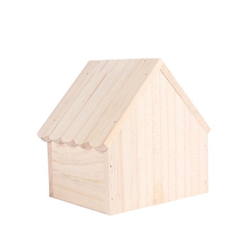 Drvena kućica-gnijezdo za male kućne ljubimce; pogodna za hrčke i guinejske svinje; Materijal: Drvo; Uvoz: Ne