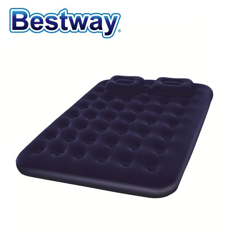 Bestway 67374 nafukljivo krevet s flokiranom površinom, dvostruki stil, težina 4,6 kg, nosivost 200 kg