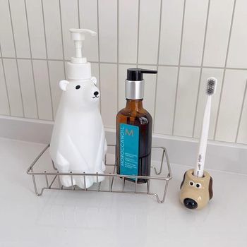 Držač za kupaonicu od nehrđajućeg čelika – moderan minimalistički dizajn, držač za losionu i gel za tuširanje