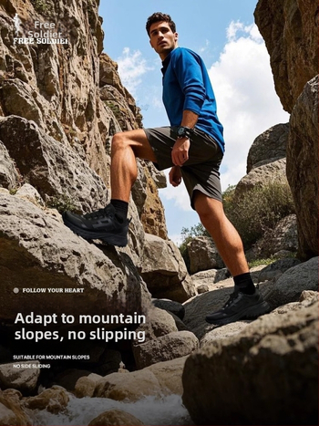 Мъжки обувки за кроскънтри бягане, дишащи, леки, неплъзгащи, амортизиращи, с гумена подметка