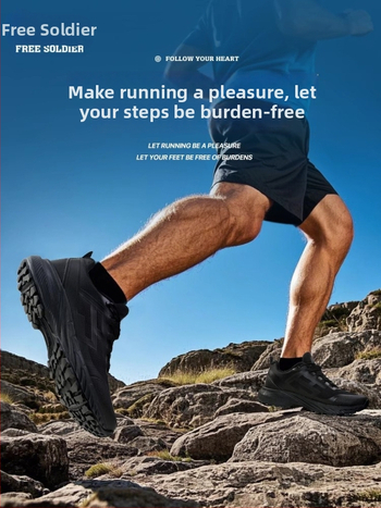 Мъжки обувки за кроскънтри бягане, дишащи, леки, неплъзгащи, амортизиращи, с гумена подметка