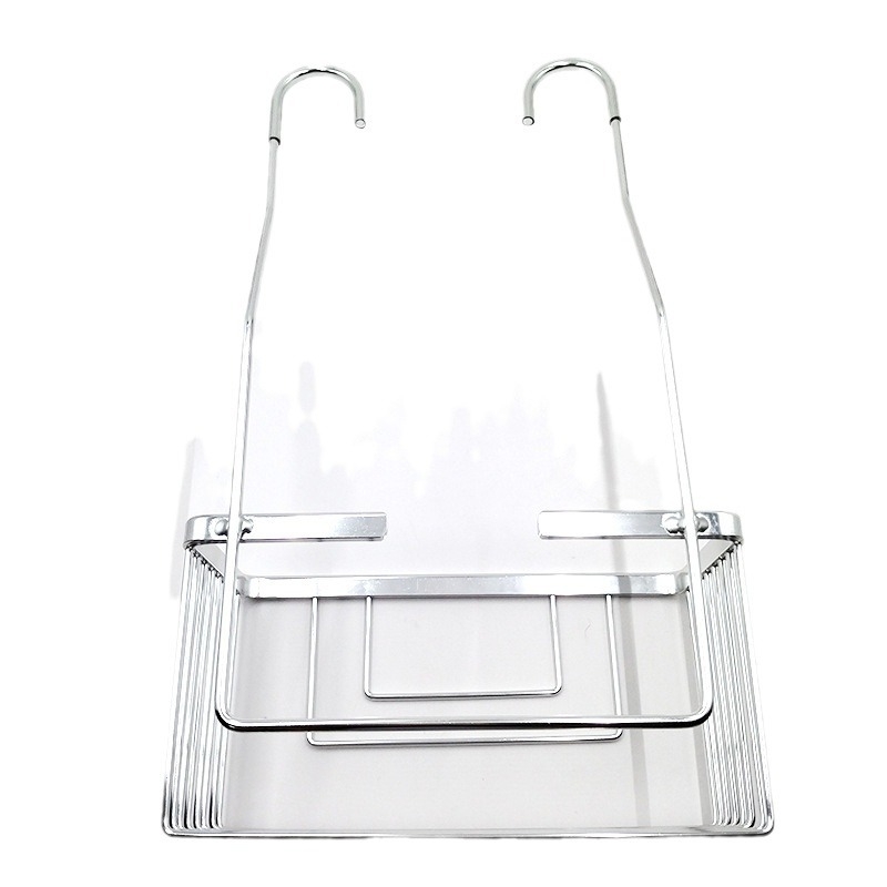 Aluminijski kupaonski ormarić za pohranu, zavjese tip, 1 etaža, nosivost 20 kg, anodizirani završetak, za gel za tuš i šampon