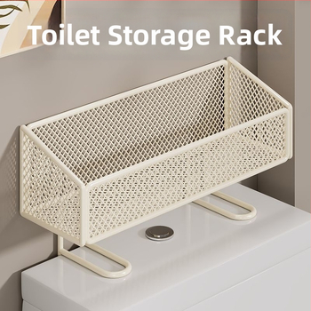 Kupaonski organizator iznad WC-a s držačem toaletnog papira, željezni, 1 razina, ZX-02, nosivost 1 kg