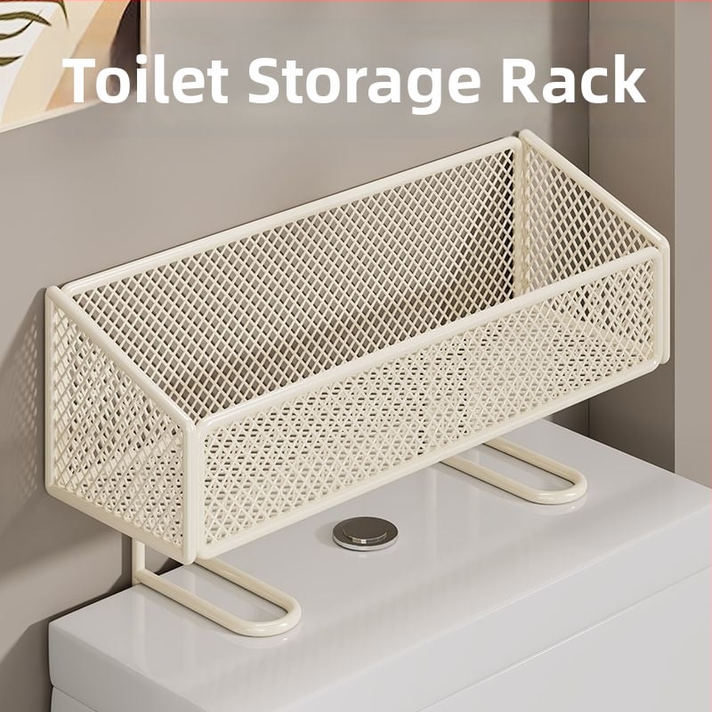 Kupaonski organizator iznad WC-a s držačem toaletnog papira, željezni, 1 razina, ZX-02, nosivost 1 kg